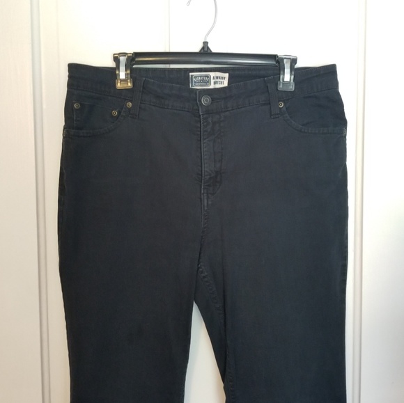 Black Levi Jean's at waist boot cut size 16 med - Picture 1 of 5